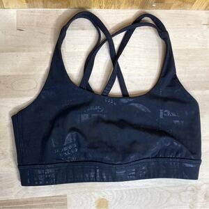 Lululemon Black Energy Manifesto Rare Sports Bra 4